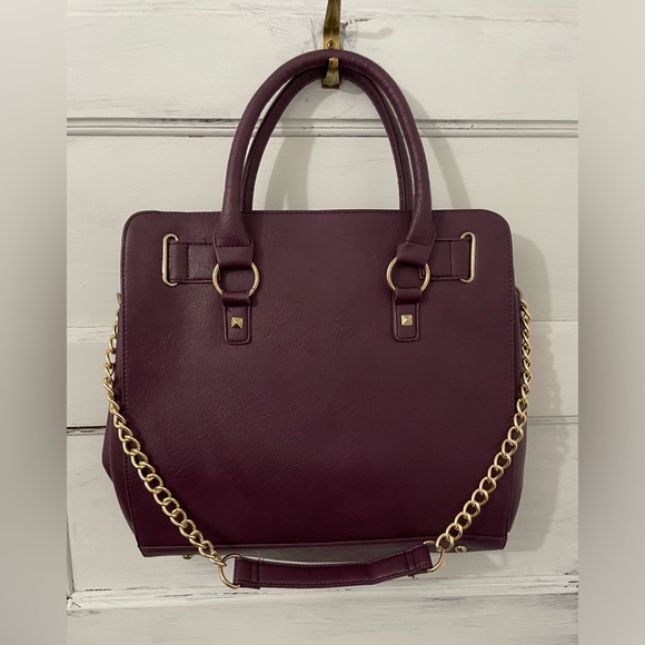 Purple Bag with Gold Stud Detail - Picture 3 of 3